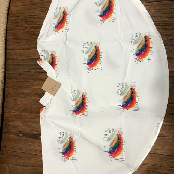 Hilda Skirt Girl 2Y White Pull On Henri Harper Poem Rainbow Modern Preppy Boho - Picture 6 of 11